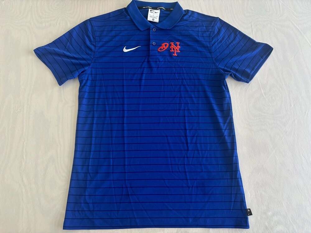 Nike New York Mets Authentic Collection Striped Victory Dri-FIT Polo
